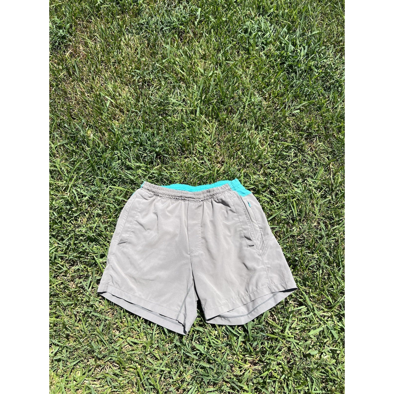 Birddogs Boom For Your Boom Stick Gray 4-Way Built-In Liner Gym Shorts 5 " Sz M